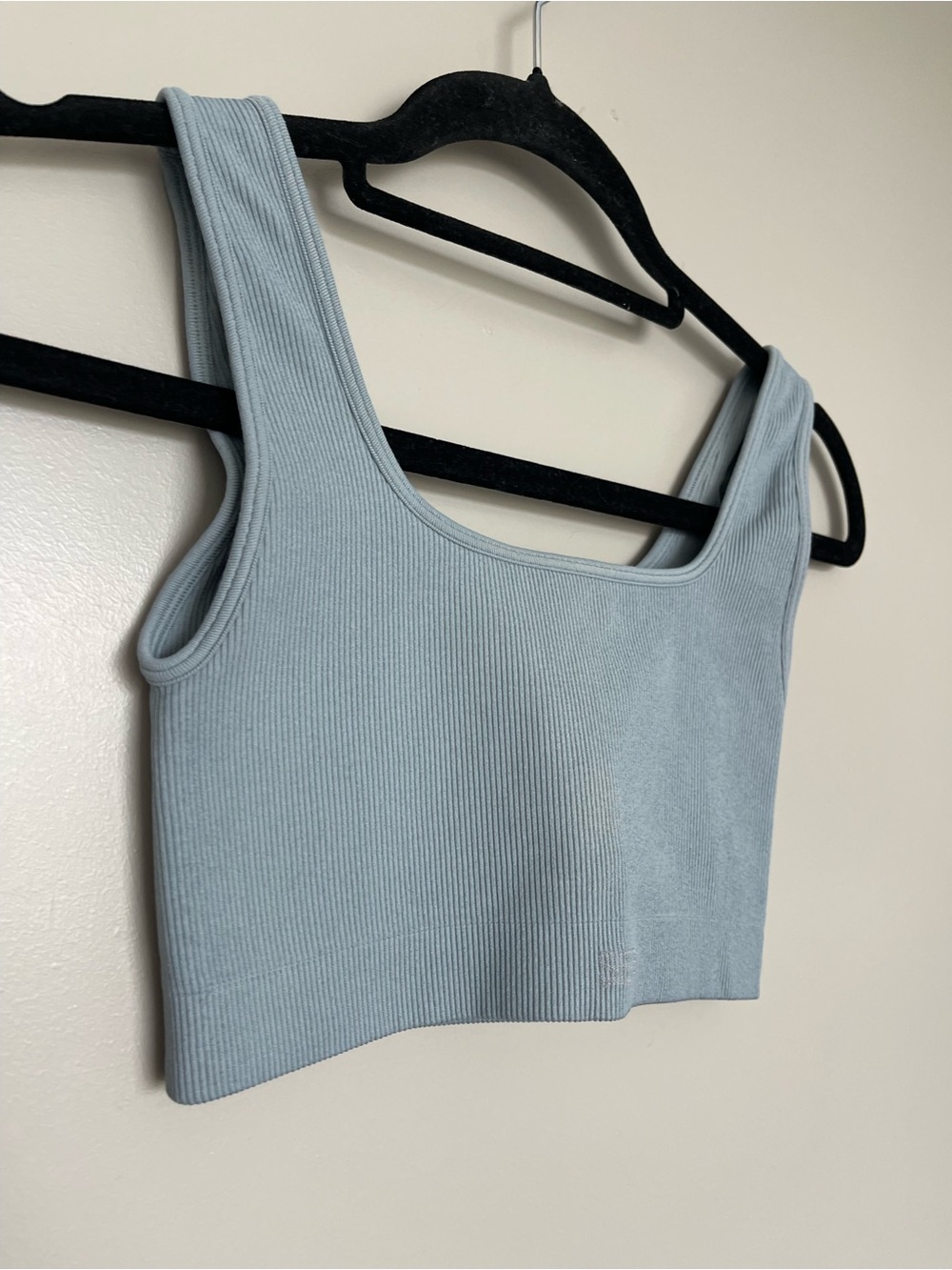 SET Active Ribbed Square Neck Crop Tank - Picture 3 of 6